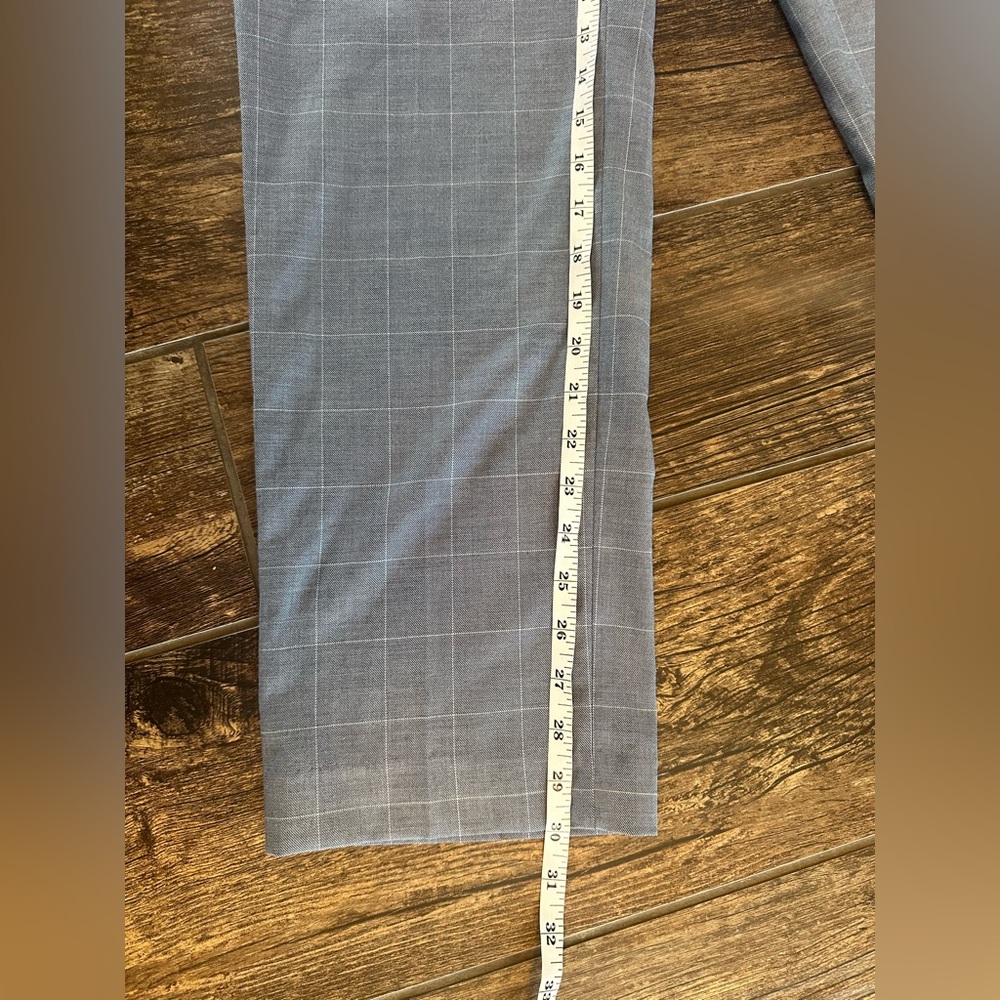 Michael Kors Men's Gray Plaid Dress Pants 32x30 - Picture 5 of 6